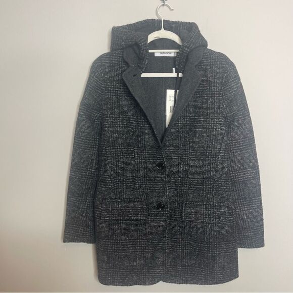 Thakoon Wool Blend Hooded Coat NWT Size Small - Picture 9 of 13
